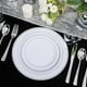 thumbnail image 4 of Platos Desechables Elegantes Fiesta  Plateados 10 Personas 50 Pcs, 4 of 4
