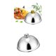 thumbnail image 4 of Plato Cloche De Cubierta De Comida De Acero Inoxidable De 2 Piezas Con Plato Con Tapa Abovedada, 4 of 7