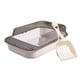 thumbnail image 1 of Caja De Arena Para Gatos, Orinal Para Gatos, Lavabo Para Arena Para Gatos, Bandeja De Arena Para Mascotas Con Parte Superior Abierta, Transparente Y Blanco, 1 of 5