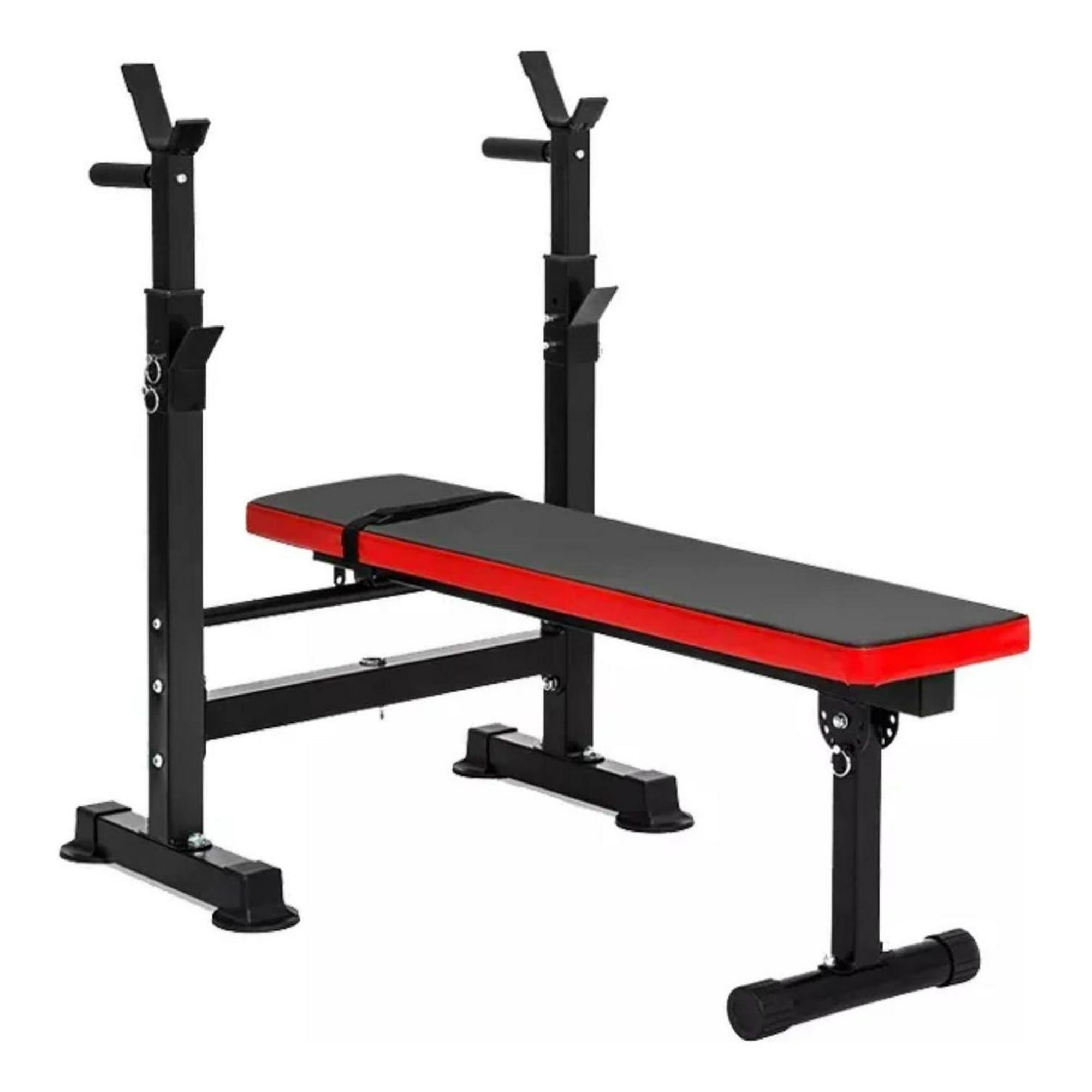 Yep - Press Banca Abdominal Reclinable Para Pesas Con Rack Negro
