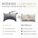 thumbnail image 2 of Funda de almohada ELIBABA Queen 51x76 cm Gris oscuro - 1 unidad, 2 of 7