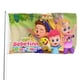 thumbnail image 1 of Bebefinn: Hora de Jugar Bandera impresa con temática, regalo perfecto para fanáticos, amigos y familiares, y adecuada para actividades al aire libre e interiores, decoraciones de fiesta. 120*180CM, 1 of 6
