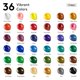 thumbnail image 2 of Set de pintura acrílica TMOL de 36 colores, 60 ml, con 12 pinceles, 2 of 7