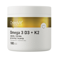 Omega 3 Vitamina D3 2000 Iu + K2 50 Mcg, 180 Cabs, Ostrovit