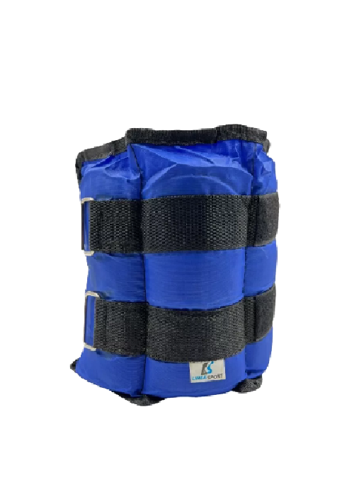 Genérico - Par De Pesas Tobilleras Y Muñeca 3 Kg C/U (Total 6 Kg), Color Negro