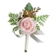 thumbnail image 5 of Boutonniere de flores para boda, boutonniere de rosas para novio, boutonniere con alfiler y clip para decoración de compromiso de graduación, 5 of 5