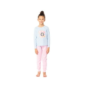 Top - Pijama Largo Niña Algodón Invierno Dc C1
