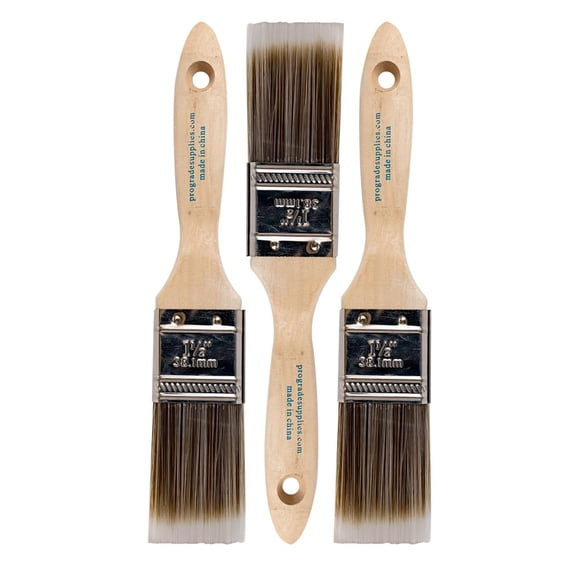Set de 3 Brochas Planas Profesionales de 3.8 cm