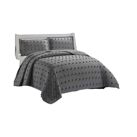 Tengfei - Cubrecama Quilt Tufting De Lujo Suave 2 Plazas