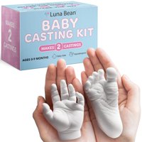 Kit De Huellas De Bebé Y Fundición A Mano Luna Bean Premium