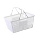 thumbnail image 3 of Cesta De La Compra Portátil Multifunción Con Asa Para Frutas, Juguetes Y Cosméticos, Color Blanco, 3 of 5