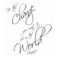 Rienda Libre Graphics - Decomural Be The Change Gandhi Ws-44111