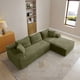 thumbnail image 3 of 105'' Modular Sectional Sofa, Cloud Sectional Couch with Deep Seat, Modern Modular L-Shape Sofa Couch with Chaise,Upholstered Couches for Living Room Bedroom,No Assembly, (GREEN), 3 of 3