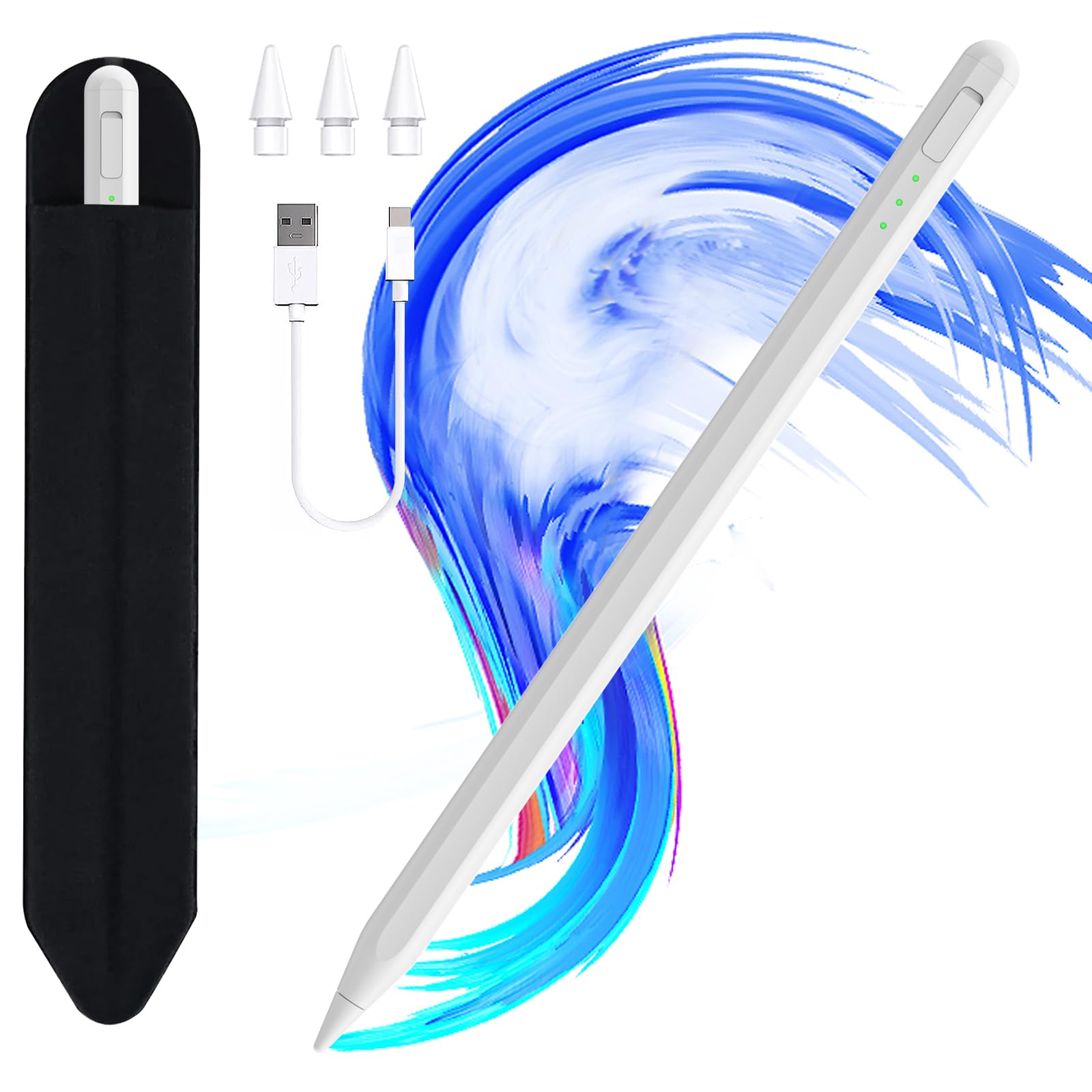 Lápiz Capacitivo Jvkzaen Para Ipad 9ª Y 10ª Generación Con Soporte