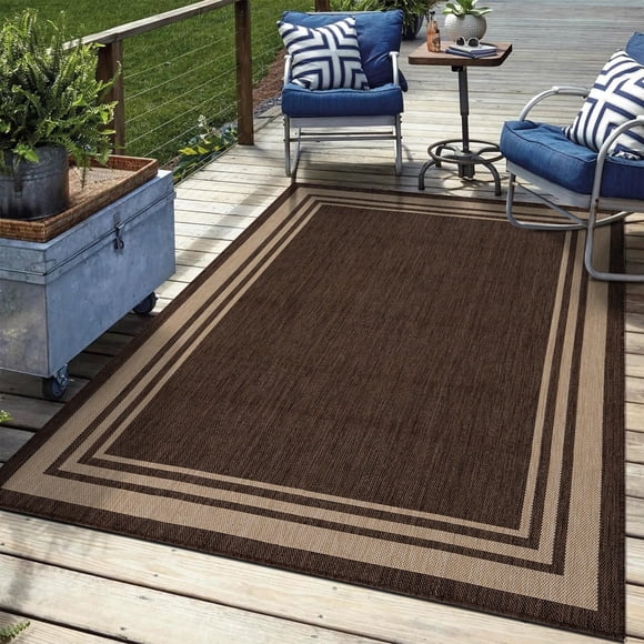 Alfombra exterior Keen Home Design 122x152 cm impermeable