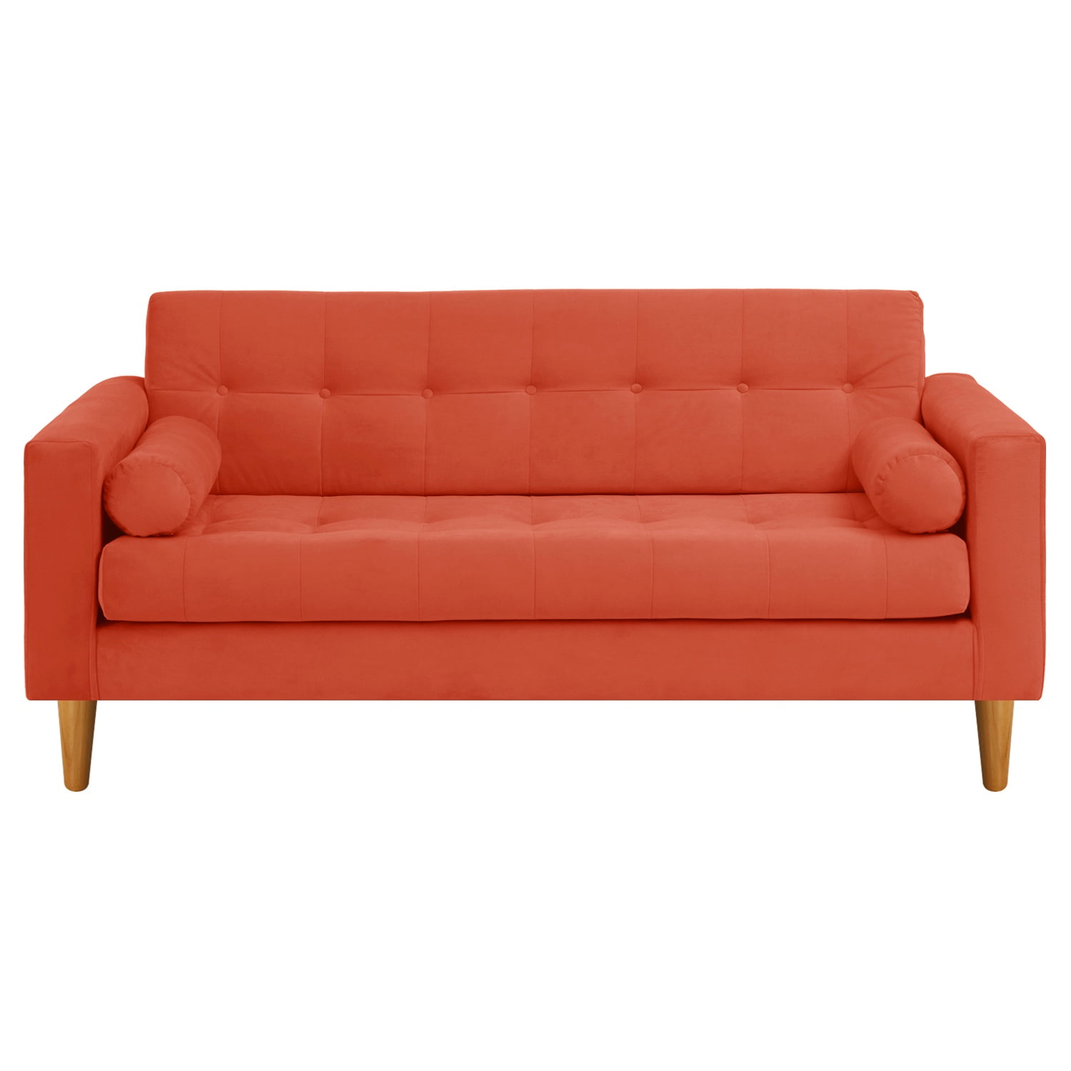 Bodevir - Sofa Retro 3c Felpa 04 Naranja