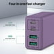 thumbnail image 3 of Cargador de pared USB C sccvee de 40 W y 4 puertos USB C, bloque de carga rápida, doble puerto PD+QC, 3 of 3