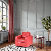 Muebles Altiro - Sofá Asiria 1 Cuerpo - Cuero Sintetico Pu Rojo