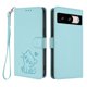 thumbnail image 1 of Funda Volteable tipo Billetera con Correa para Google Pixel 8, Verde Claro, 1 of 6