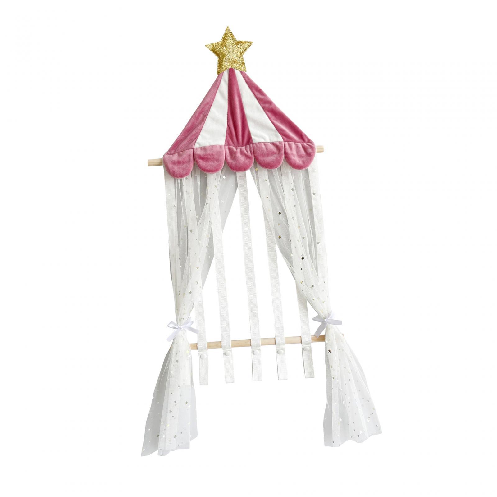 Magideal - Organizador De Lazos Para El Cabello Para Niña, Pinzas Para El Cabello, Colgador De Almacenamiento Con Forma De Tienda, Accesorio Para El Cabello Para , Rosa