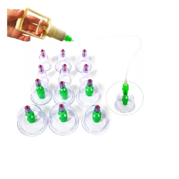 Set Masaje Ventosa Succión Vacio 12 Copas
