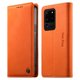 thumbnail image 1 of Funda Billetera de Cuero para [Samsung Galaxy S20 Ultra], Bloqueo RFID, Tarjetas y Soporte Naranja, 1 of 5