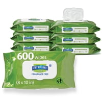 Toallitas De Limpieza Personal Medline Fitright 600 Unidades Con Aloe