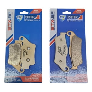 Genérico - Pastillas Freno Del + Tras Bajaj Dominar 400 V1 Sinterizadas Negro