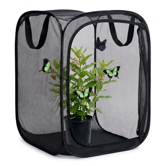 Jaula para Insectos y Mariposas KraAra 41 cm Terrario Plegable de Malla