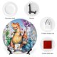 thumbnail image 3 of Estamos de vuelta Plato decorativo de porcelana fina (bone china), plato decorativo de cerámica para hogar, oficina, soporte de pared, platos decorativos para dormitorio - 6 pulgadas (15 cm), 3 of 6