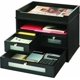 thumbnail image 1 of Organizador de escritorio Victor Wood Midnight Black con 3 cajones, 1 of 6