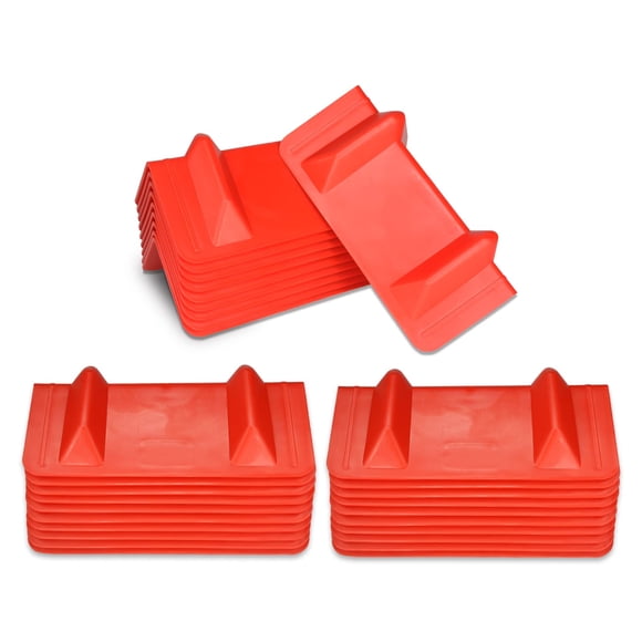 Protector de esquinas ANLU LOAD rojo, paquete de 30 unidades, con plataforma plana