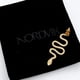 thumbnail image 2 of Colgante Serpiente Good Vibes, Plata 925, Oro 18k, Circones Dorado, 2 of 7