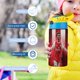 thumbnail image 5 of Bukayo Saka-theme One-Touch Pop Top Water Bottle Stainless Steel Leak-Proof Sports Children's Bottle blue 12oz, 5 of 6