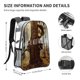 thumbnail image 2 of Donde Viven los MonstruosMochila transparente temática, resistente y duradera, bolsa see-through para trabajo, deporte, universidad y viaje, 31 × 43 cm, 2 of 6