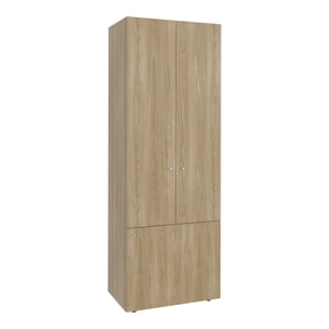 Fmfurniture - Closet 3 Puertas 170X60X40,2 Cm Cafe Claro