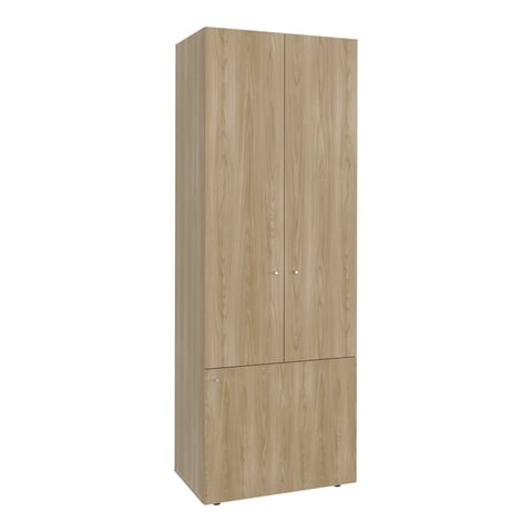 Fmfurniture - Closet 3 Puertas 170X60X40,2 Cm Cafe Claro