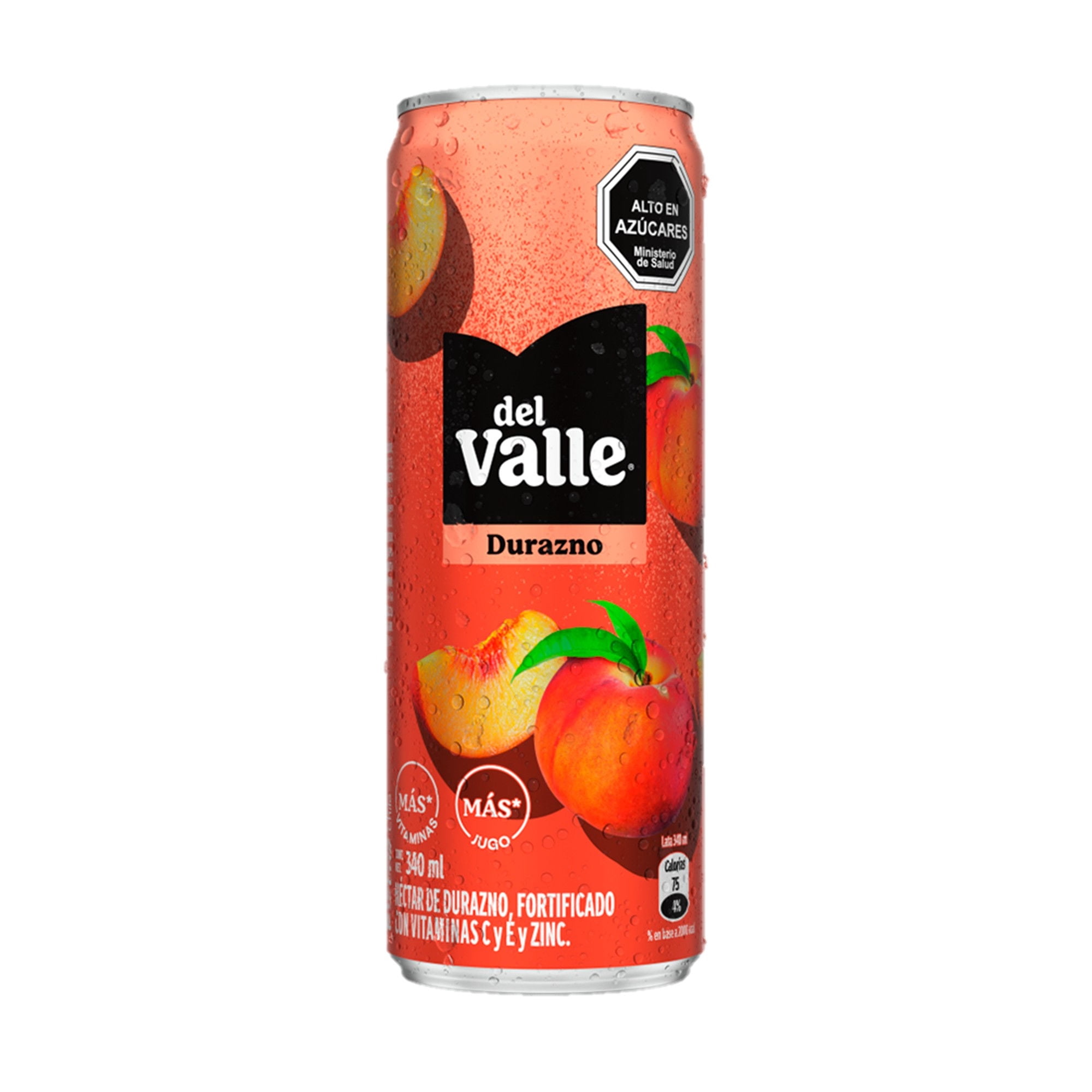 Néctar Durazno Frutas+vitamin Lata 340 ml Del Valle