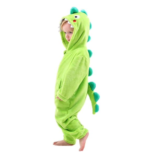 Disfraz de dinosaurio LOLANTA, de franela, para niños de 4 a 6 años