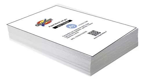 Creaprint - Resma De Papel Bond 500 Hojas Tamaño A5 15 X 21 Cms 106 Grs