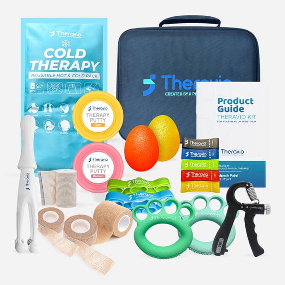 Kit de entrenamiento de fuerza con agarre Theravio para adultos