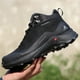 thumbnail image 3 of Botas de senderismo HUMTTO para hombre, todo terreno, impermeables, negras, 3 of 3