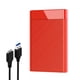 thumbnail image 4 of Caja SSD Para Disco Duro Externo De 2,5 Pulgadas Con Cable USB Soporte Ligero Rojo, 4 of 5