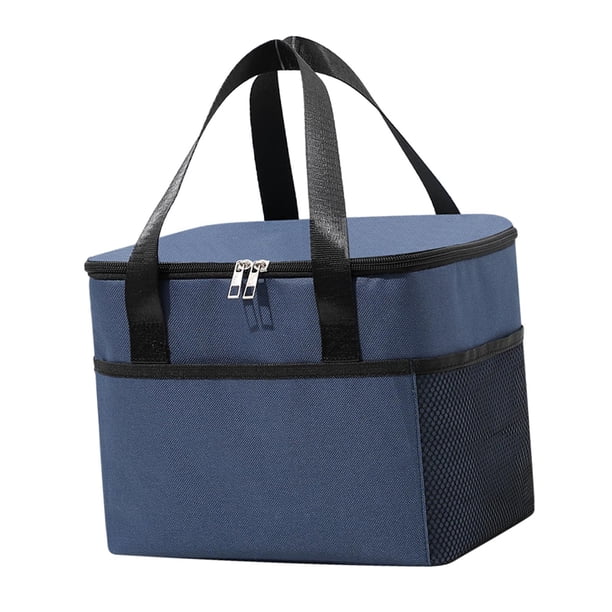 Bolsa Térmica Grande Con Aislamiento, Bolsa Para Utensilios De Cocina, Contenedor Para Trabajo De Acampada, Azul Marino