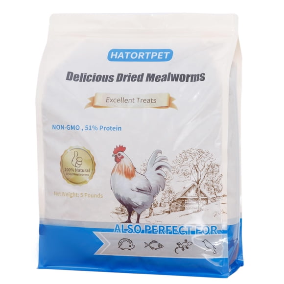 Gusanos de la harina secos Hatortpet 2,5 kg golosinas para pollos