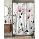 thumbnail image 4 of Cortina Para Baño Impermeable Mas Forro Con Diseño Floreado 4, 4 of 4