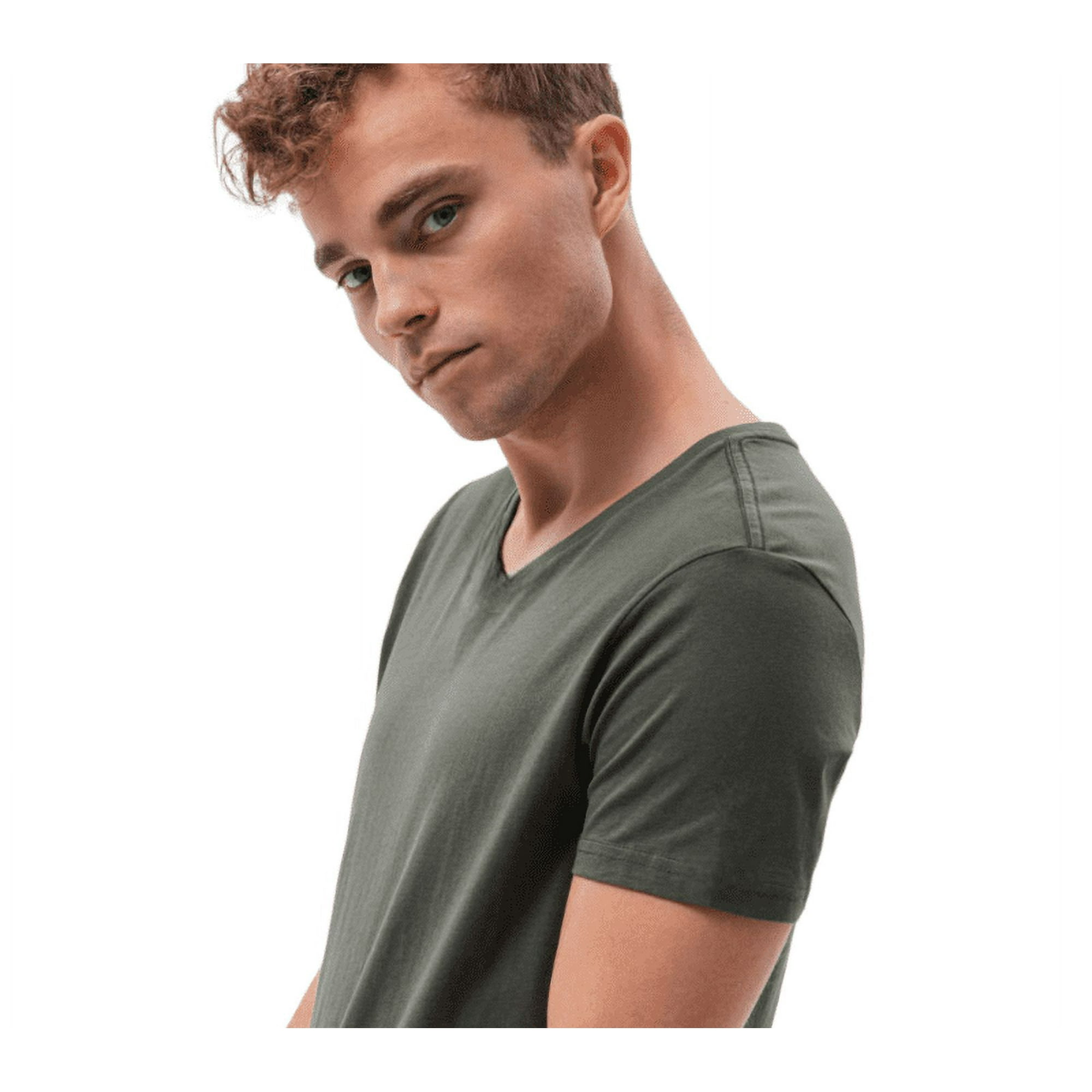 Home Fashion - Polera Hombre Manga Corta Cuello Redondo Verde Talla M