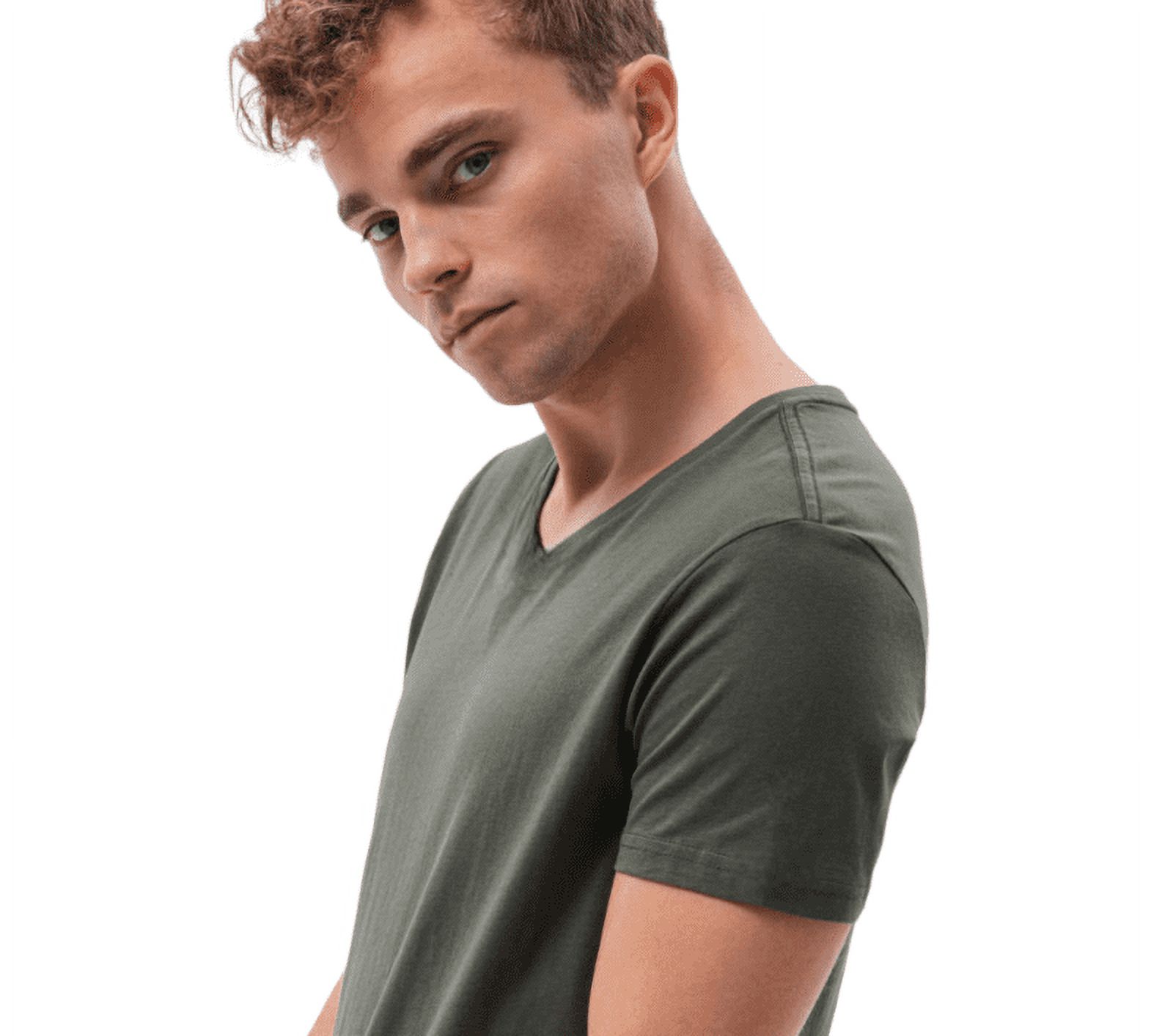 Home Fashion - Polera Hombre Manga Corta Cuello Redondo Verde Talla L