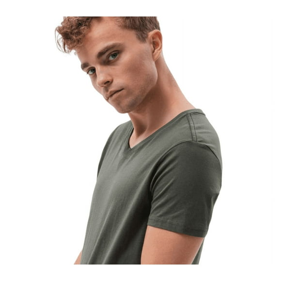 Polera Hombre Manga Corta Cuello Redondo Verde Talla M