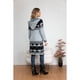 thumbnail image 3 of Sweater Largo Tapado Tipo Cardigan Mujer Abrigo Etnico Tendencia 7011, 3 of 3